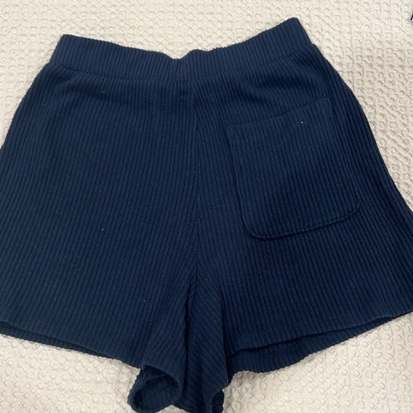 Abercrombie & Fitch navy blue pajama shorts - Picture 3 of 3